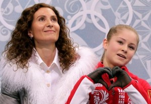 Липницкая с тренером Этери Тутберидзе.