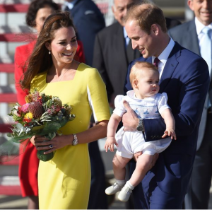 Принц Уильям, герцогиня Кейт и сын Георг