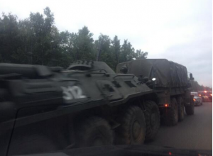 БТР на Киевском шоссе