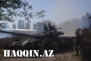 Азербайджанские войска на передовой