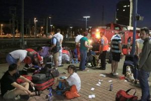 Эксклюзивные фото крушения поезда в Германии