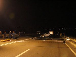 ДТП в Крыму из-за обвала дороги