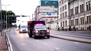 Кортеж Обвмы на улицах Таллина