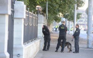 В Таллине повсюду полицейские патрули