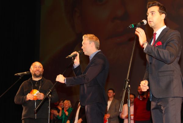 на фото: режиссер Тимур Бекмамбетов, Сергей Светлаков и Иван Ургант