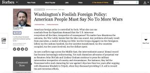 Форбс: Американская внешняя политика контролируется глупцами