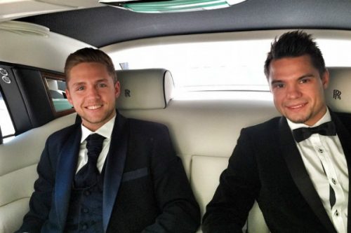 Певец Влад Соколовский и его друг Даниил Пономарев