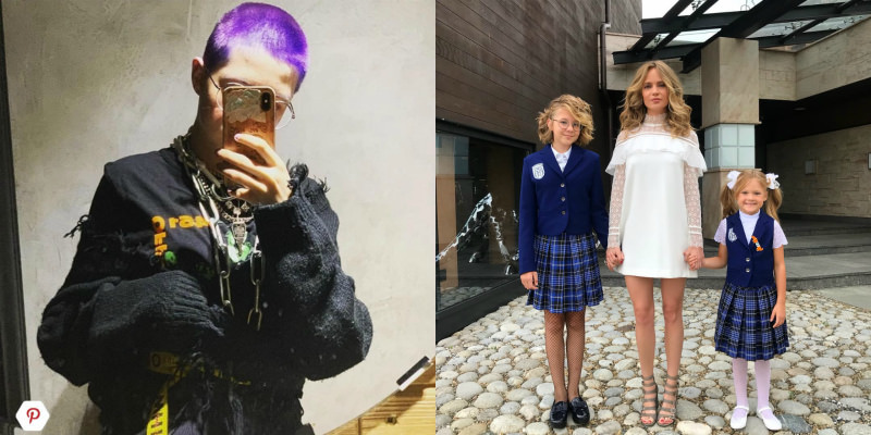 Стрижка «ежик», фиолетовые волосы: 12-летняя дочь Глюкозы стала неформалкой