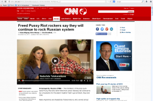Америка интересуется Pussy Riot: Толоконникова и Алехина дали интервью для CNN 
