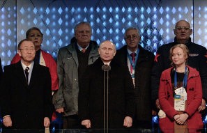 На трибуне «Фишта» рядом с президентом сидела Ирина Скворцова 