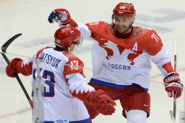 Сборная России по хоккею тренировалась без Ковальчука 