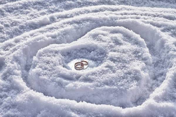 Кольцо на снегу