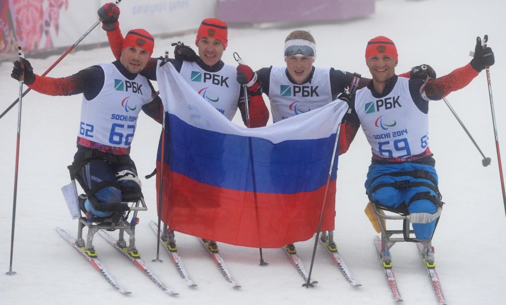 Российские биатлонисты заняли весь пьедестал на Паралимпиаде 