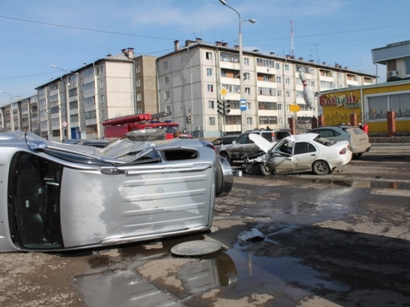В Ангарске столкнулись четыре машины 