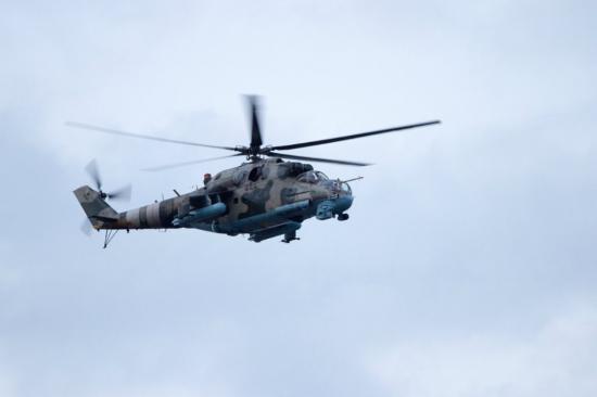 В небе Донецкой области появились боевые вертолеты 