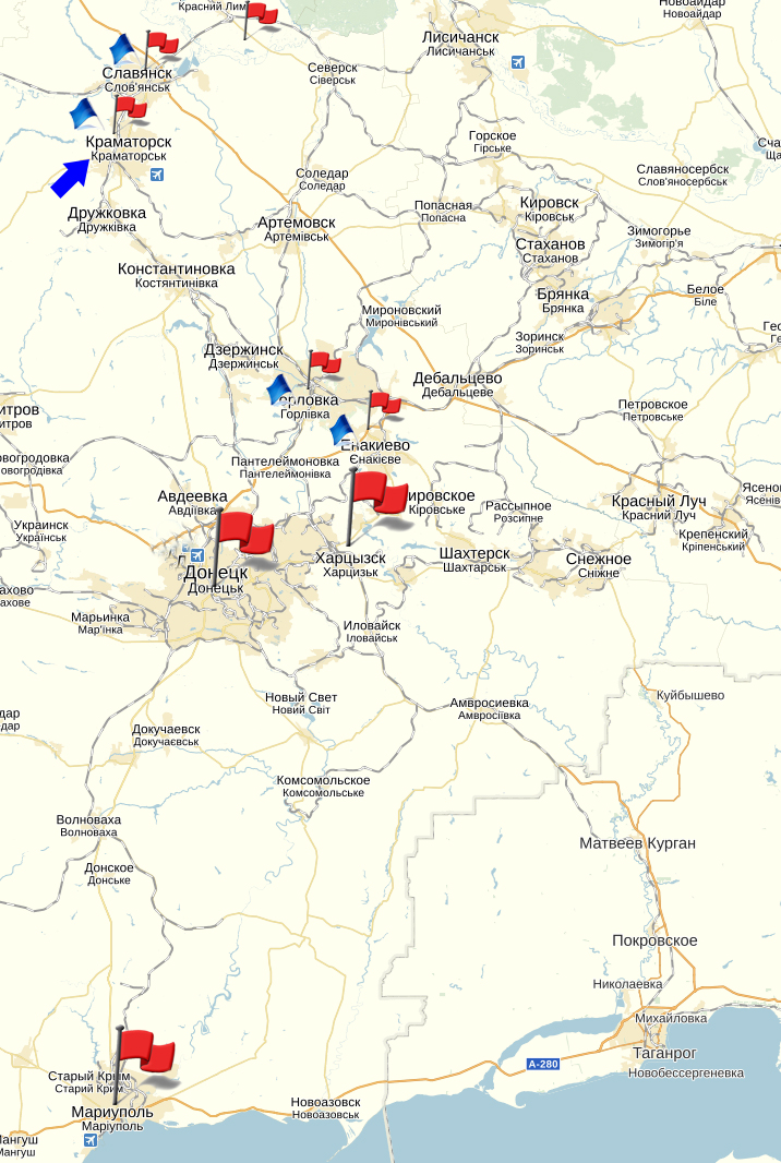 Карта волноваха донецкой области