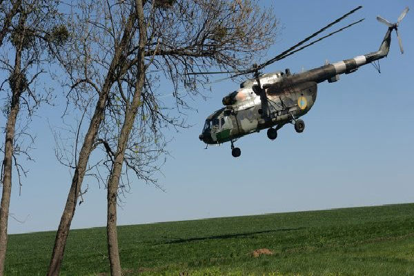 Вертолет вооруженных сил Украины сбит под Славянском 