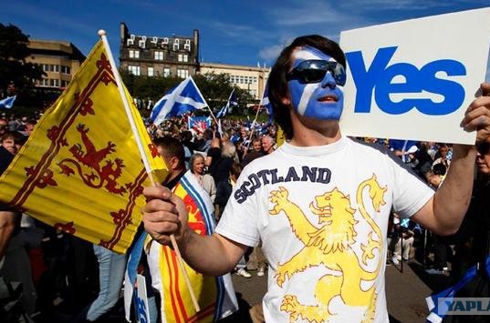 Россия объявила о давлении на шотландцев в ходе референдума 