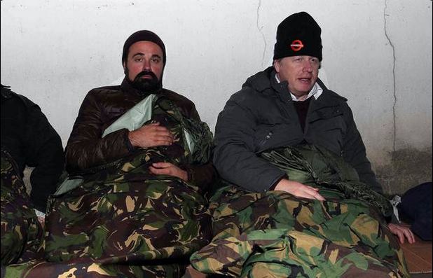 Мэр Лондона и сын российского олигарха заночевали с бомжами 
