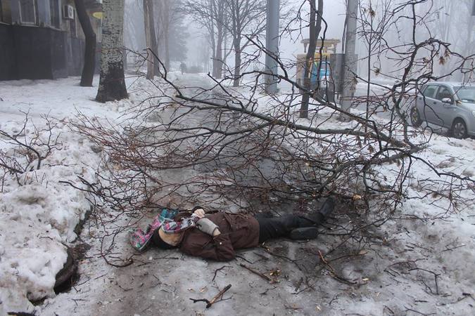 Грэм Филлипс снял ужасающие кадры артобстрела в Донецке 