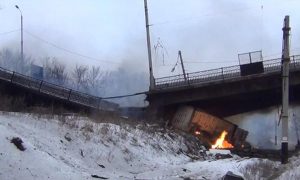В боях за Донецк взорван главный мост города