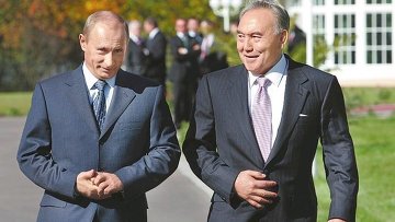 Путин и Назарбаев обсудили способы урегулирования кризиса на Украине