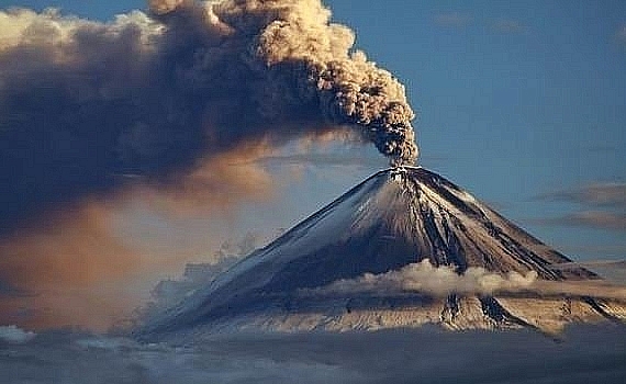 На камчатском вулкане Шивелуч произошел рекордый выброс пепла 