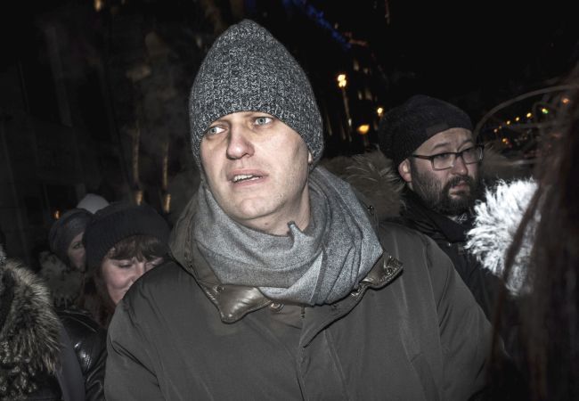 На митинг Навального в Москве пришли несколько десятков оппозиционеров 