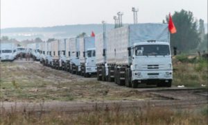 Российский гуманитарный конвой прибыл в Луганск