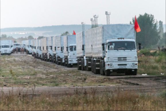 Российский гуманитарный конвой прибыл в Луганск 