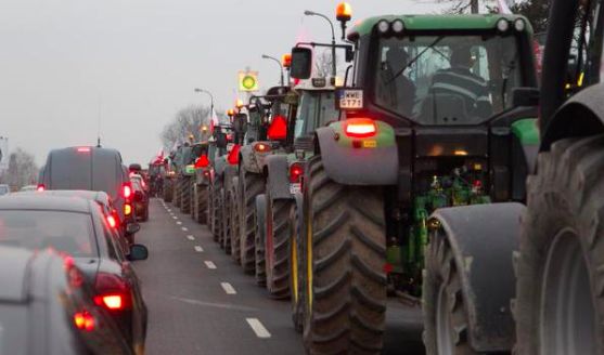 Польские фермеры заблокировали дорогу Москва - Варшава 