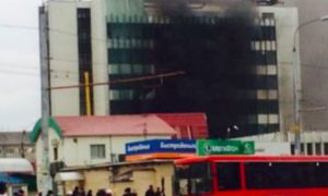Крупный пожар вспыхнул в Казани