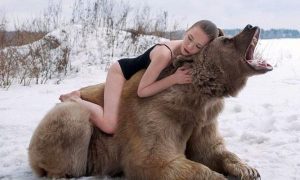 Сексуальная фотосессия русских девушек с медведем шокировала англичан