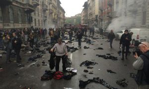 Более 10 полицейских стали жертвами беспорядков в Милане