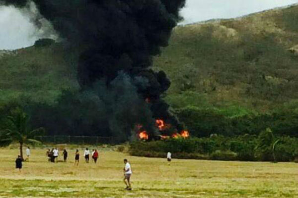 На Гавайях разбился военный самолет США, пострадали 12 человек 