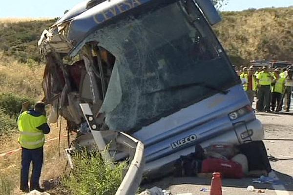 На юге Испании разбился автобус с футбольными фанатами 