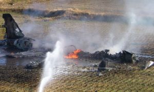 Реактивный истребитель разбился в Венгрии
