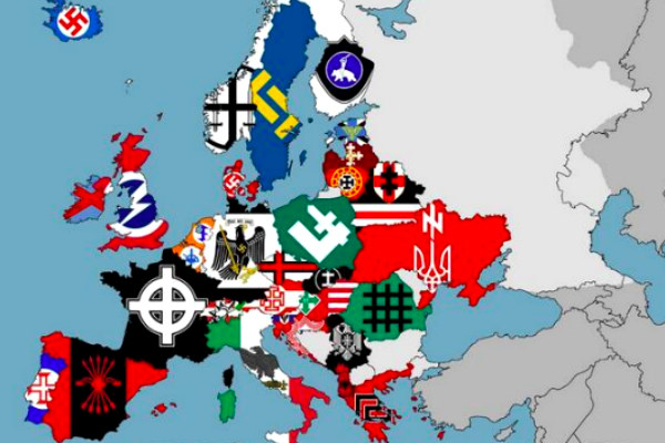 Украину на карте Европы окрасили в цвета фашистов «Азова» 