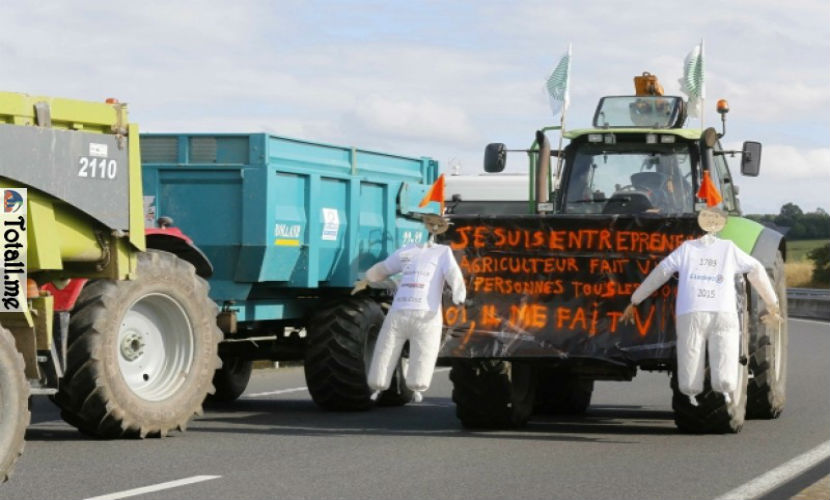 Французские фермеры требуют продуктового эмбарго для товаров из Германии 