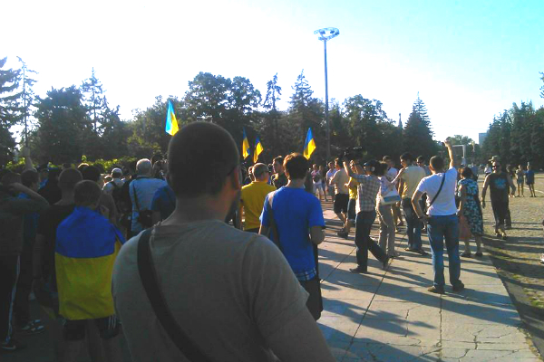 «Евромайдановцы» напали на активистов Куликова поля в Одессе 
