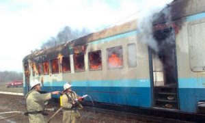 В Амурской области - задержка поездов из-за возгорания вагона