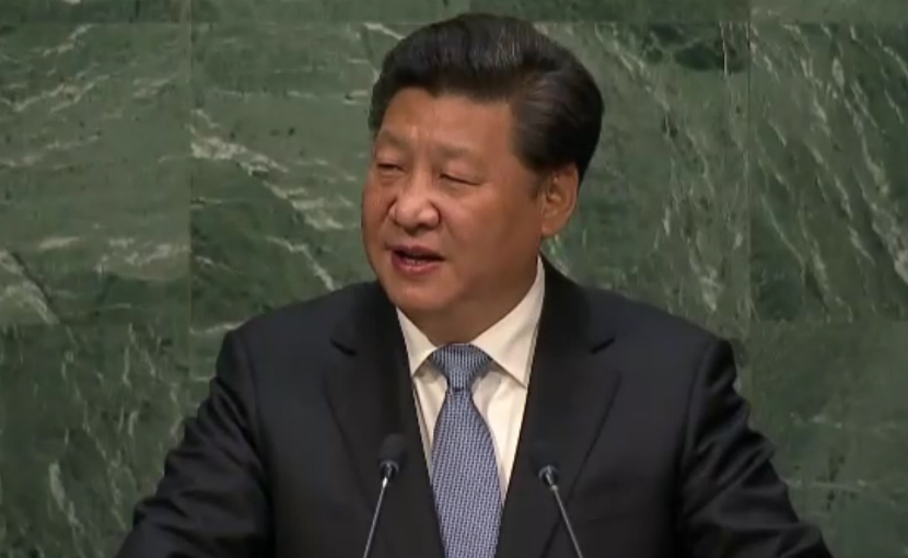 Си Цзиньпин на Генассамблее ООН посоветовал не бросать камень в слабого 