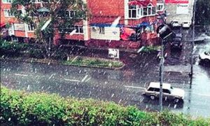 Томск занесло снегом