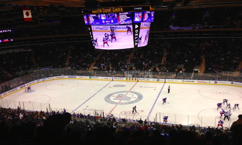 В США на аукцион выставили всю хоккейную площадку Madison Square Garden 