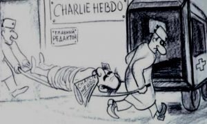 Карикатуры на Charlie Hebdo нарисовала партия Жириновского