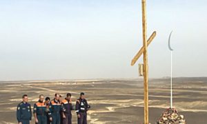 Христианский крест и исламский полумесяц установили на месте крушения A321