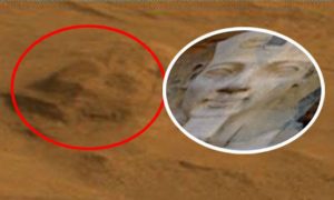 На Марсе обнаружили голову египетского фараона