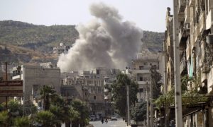 Сторонник ИГ снял на видео, как российская авиация бомбит в Сирии объект террористов