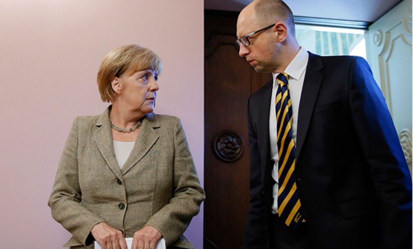 Меркель призналась в своем нежелании общаться с Порошенко и Яценюком 