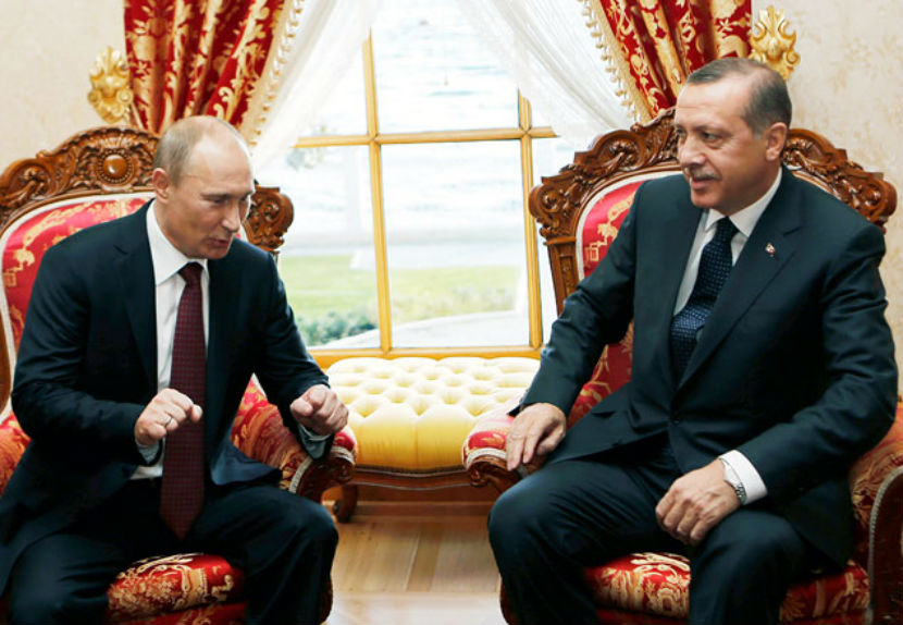 Путин извинился перед Эрдоганом за нарушение воздушного пространства 
